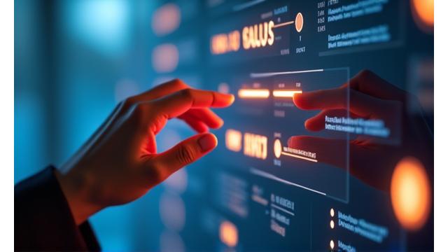 プライバシー設定を表すデジタルコントロールパネル